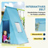 Dječija ljuljačka 3 u 1 sa šatorom i gimnastičkim karikama, zelena