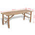 Pivski stol s 2 klupe 100 cm bambus