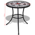 Bistro Stol 60 cm Mozaik s 2 Stolice Crno/Bijeli