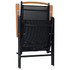 Vrtne Sklopive Stolice 2 kom Aluminijske 58x65x109 cm Crne Vrtne Sklopive Stolice 2 kom Aluminijske 58x65x109 cm Crne
