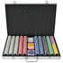 Set za Poker s 1000 Laserskih Žetona Aluminijum Set za Poker s 1000 Laserskih Žetona Aluminijum