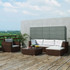 Vrtni Sofa Set 17 Kom Poli Ratan Smeđi