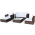 Vrtni Sofa Set 17 Kom Poli Ratan Smeđi