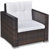 Vrtni Sofa Set 17 Kom Poli Ratan Smeđi