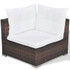 Vrtni Sofa Set 17 Kom Poli Ratan Smeđi