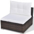 Vrtni Sofa Set 17 Kom Poli Ratan Smeđi