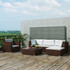 Vrtni Sofa Set 17 Kom Poli Ratan Smeđi