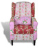 Fotelja Patchwork Dizajn Tkanina Fotelja Patchwork Dizajn Tkanina