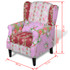 Fotelja Patchwork Dizajn Tkanina Fotelja Patchwork Dizajn Tkanina