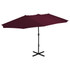 Vrtni suncobran s aluminijskom šipkom 460 x 270 cm bordo Vrtni suncobran s aluminijskom šipkom 460 x 270 cm bordo