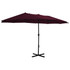 Vrtni suncobran s aluminijskom šipkom 460 x 270 cm bordo Vrtni suncobran s aluminijskom šipkom 460 x 270 cm bordo