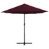 Vrtni suncobran s aluminijskom šipkom 460 x 270 cm bordo Vrtni suncobran s aluminijskom šipkom 460 x 270 cm bordo