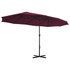 Vrtni suncobran s aluminijskom šipkom 460 x 270 cm bordo Vrtni suncobran s aluminijskom šipkom 460 x 270 cm bordo