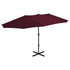 Vrtni suncobran s aluminijskom šipkom 460 x 270 cm bordo Vrtni suncobran s aluminijskom šipkom 460 x 270 cm bordo