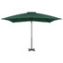 Konzolni suncobran s aluminijskom šipkom zeleni 250 x 250 cm