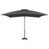 Konzolni suncobran s aluminijskom šipkom antracit 250 x 250 cm
