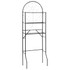 Stalak za kupaonicu crni 60 x 33 x 174 cm