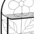 Stalak za kupaonicu crni 60 x 33 x 174 cm