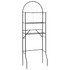 Stalak za kupaonicu crni 60 x 33 x 174 cm