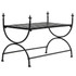 Klupa u starinskom stilu metalna 83 x 42 x 55 cm crna Klupa u starinskom stilu metalna 83 x 42 x 55 cm crna