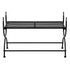 Klupa u starinskom stilu metalna 83 x 42 x 55 cm crna Klupa u starinskom stilu metalna 83 x 42 x 55 cm crna