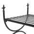Klupa u starinskom stilu metalna 83 x 42 x 55 cm crna Klupa u starinskom stilu metalna 83 x 42 x 55 cm crna