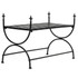 Klupa u starinskom stilu metalna 83 x 42 x 55 cm crna Klupa u starinskom stilu metalna 83 x 42 x 55 cm crna