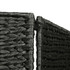 Sobna pregrada s 5 panela crna 193 x 160 cm od vodenog zumbula Sobna pregrada s 5 panela crna 193 x 160 cm od vodenog zumbula