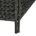 Sobna pregrada s 5 panela crna 193 x 160 cm od vodenog zumbula Sobna pregrada s 5 panela crna 193 x 160 cm od vodenog zumbula