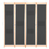 Sobna pregrada s 4 panela od tkanine 160 x 170 x 4 cm siva Sobna pregrada s 4 panela od tkanine 160 x 170 x 4 cm siva