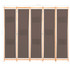 Sobna pregrada s 5 panela od tkanine 200 x 170 x 4 cm smeđa Sobna pregrada s 5 panela od tkanine 200 x 170 x 4 cm smeđa
