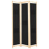 Sobna pregrada s 3 panela od tkanine 120 x 170 x 4 cm crna Sobna pregrada s 3 panela od tkanine 120 x 170 x 4 cm crna