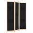 Sobna pregrada s 3 panela od tkanine 120 x 170 x 4 cm crna Sobna pregrada s 3 panela od tkanine 120 x 170 x 4 cm crna