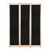 Sobna pregrada s 3 panela od tkanine 120 x 170 x 4 cm crna Sobna pregrada s 3 panela od tkanine 120 x 170 x 4 cm crna
