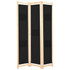 Sobna pregrada s 3 panela od tkanine 120 x 170 x 4 cm crna Sobna pregrada s 3 panela od tkanine 120 x 170 x 4 cm crna