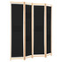 Sobna pregrada s 4 panela od tkanine 160 x 170 x 4 cm crna Sobna pregrada s 4 panela od tkanine 160 x 170 x 4 cm crna