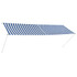 Tenda na uvlačenje 350 x 150 cm plavo-bijela