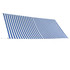 Tenda na uvlačenje 350 x 150 cm plavo-bijela