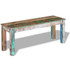 Klupa od Masivnog Recikliranog drveta 110x35x45 cm Klupa od Masivnog Recikliranog drveta 110x35x45 cm
