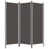 Sobna pregrada s 3 panela antracit 150 x 180 cm Sobna pregrada s 3 panela antracit 150 x 180 cm