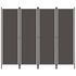 Sobna pregrada s 4 panela antracit 200 x 180 cm Sobna pregrada s 4 panela antracit 200 x 180 cm