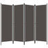 Sobna pregrada s 4 panela antracit 200 x 180 cm Sobna pregrada s 4 panela antracit 200 x 180 cm