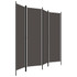 Sobna pregrada s 4 panela antracit 200 x 180 cm Sobna pregrada s 4 panela antracit 200 x 180 cm