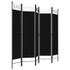 Sobna pregrada s 5 panela crna 200 x 180 cm Sobna pregrada s 5 panela crna 200 x 180 cm