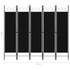 Sobna pregrada s 5 panela crna 200 x 180 cm Sobna pregrada s 5 panela crna 200 x 180 cm
