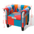 Fotelja s Patchwork Dizajnom Tkanina Fotelja s Patchwork Dizajnom Tkanina