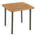 44233 Garden Table 80x80x72cm Solid Acacia Wood and Steel
