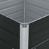 Povišena vrtna gredica 100x100x45 cm pocinčani čelik antracit Povišena vrtna gredica 100x100x45 cm pocinčani čelik antracit