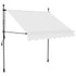Tenda na ručno uvlačenje s LED svjetlima 150 cm krem