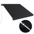 Tenda na ručno uvlačenje s LED svjetlima 300 x 250 cm antracit